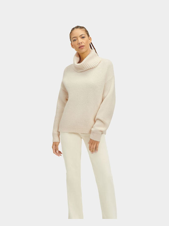 Ugg Australia Lylah Women's Long Sleeve Sweater Turtleneck Beige