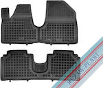 Rezaw Plast Set of Front and Rear Mats 3pcs from Rubber for Hyundai IONIQ 5 Black