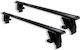 Farad Farad Car Roof Bars for Fiat Punto Evo 3D 5D Set with Roof Rack Legs and Lock Black