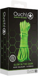 Shots Ouch! Glow in the Dark Fessel-Seil 10m in Grün Farbe