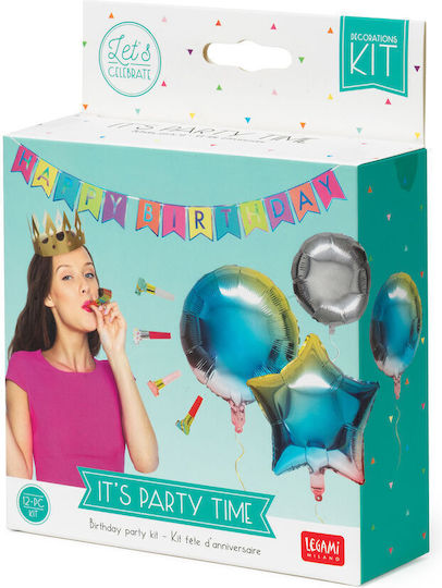 Legami Milano It's Party Time Αξεσουάρ Πάρτυ από Χαρτί Σετ 11τμχ BPD0001