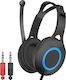 Leewello EJ-032 Over Ear Gaming Headset με σύνδ...