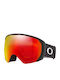 Oakley Flight Path Ochelari de Schi și Snowboard pentru Adulți Negri cu Lentilă Fumurie Portocalie
