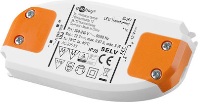 LED Stromversorgung IP20 Leistung 8W mit Ausgangsspannung 12V Goobay