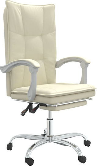 vidaXL vidaXL Office Chair with Adjustable Beige Arms