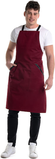 Adiavroxo (Work Aprons & Sleeves) Apron Full Body Barutti Burgundy