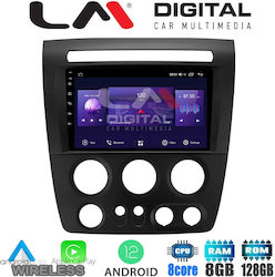 LM Digital Sistem Audio Auto Hummer H3 200-2010 (Bluetooth/USB/WiFi/GPS/Apple-Carplay) cu Ecran Tactil 9"