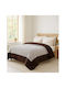 Saray Home Bettbezug Großes Doppelbett 220x240cm Plush Ecru 300 GSMGsm