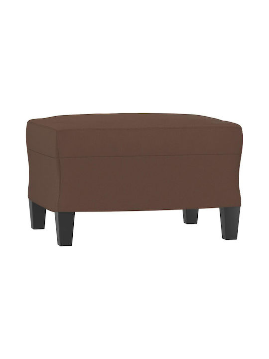 Stool Footstool Upholstered with Leatherette Br...