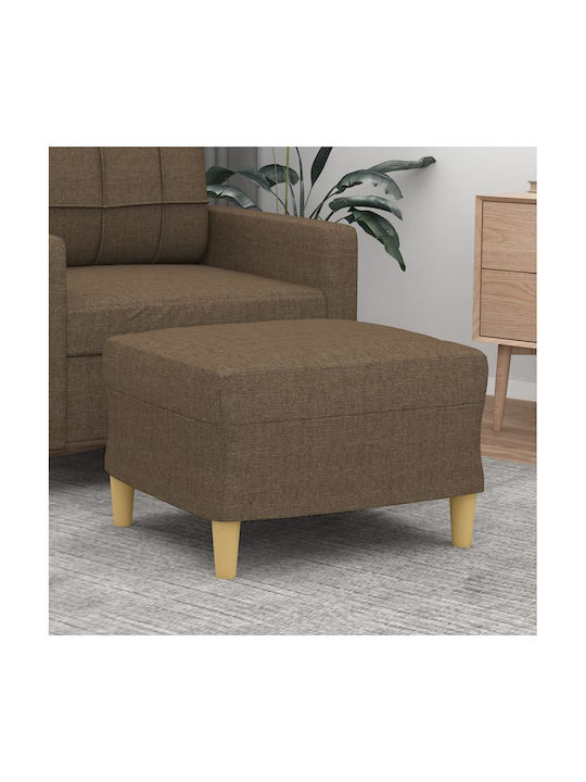 Stoff Fußhocker Braun 60x50x41cm