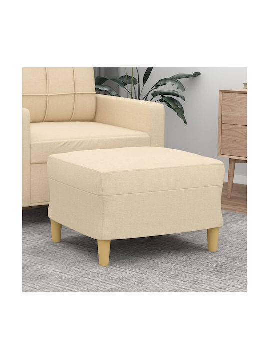 Stoff Fußhocker Beiges 60x50x41cm