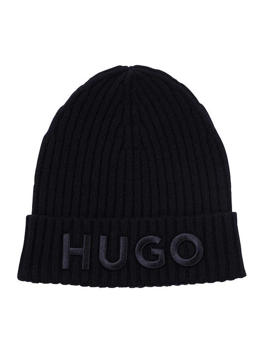 Beanie Unisex Σκούφος με Rib Πλέξη σε Navy Μπλε χρώμα