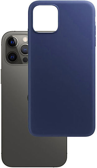 Matt Back Cover Σιλικόνης Μπλε (iPhone 12 Pro Max)