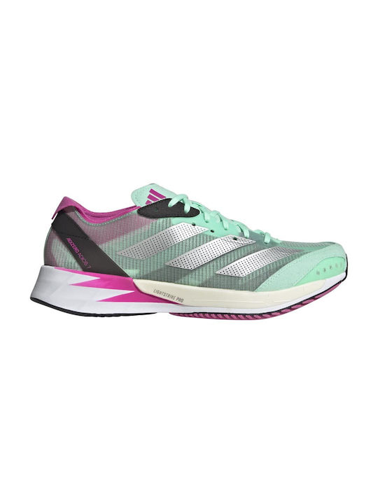 Adizero Adios 7 Damen Sportschuhe Laufen Pulse Mint / Silver Metallic / Core Black