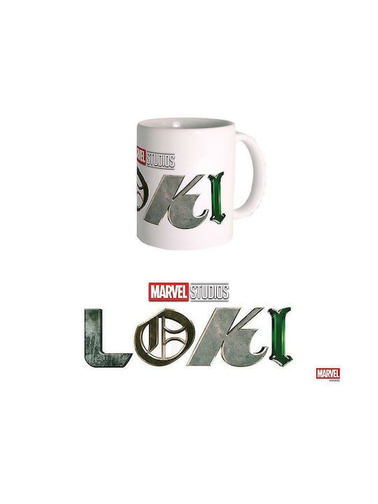 Semic Loki Logo Mug Ceramic White 300ml