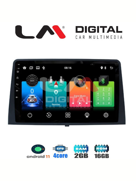 LM Digital Автомобилна Аудио Система (Блутут/USB/WiFi/GPS/Apple-Carplay/Android-Auto) с Тъчскрийн 10.1"