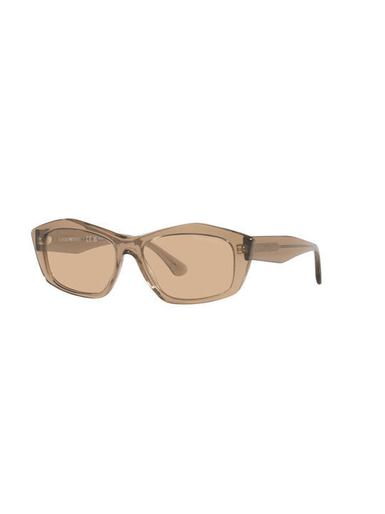 Emporio Armani Women's Sunglasses with Brown Plastic Frame and Brown Mirror Lens EA4187 506973