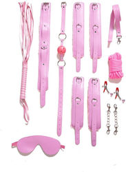 Comfort BDSM Accessories Σετ Ερωτικών Αξεσουάρ Ροζ 7τμχ