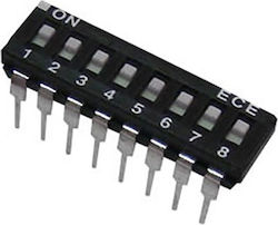 ECE Dip Switch Low Profile EAH108/99 ECE 23τμχ 01.083.0015 ECE Dip Switch Low Profile EAH108/99 ECE 23τμχ 01.083.0015