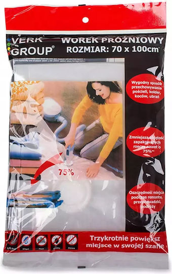 Plastic Storage Bag For Clothes Airtight and with Vacuum 100x70x2cm 1pcs