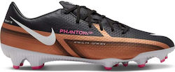 Nike Phantom GT2 Club Low Football Shoes TF with Cleats Metallic Copper