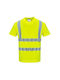 Portwest T-Shirt Εργασίας Κίτρινο με Ανακλαστικές Ταινίες