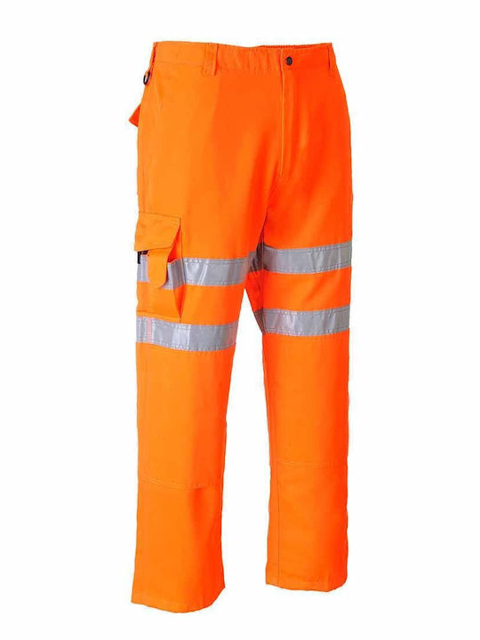 Portwest Pantaloni De Lucru Reflectorizanți Portocalii