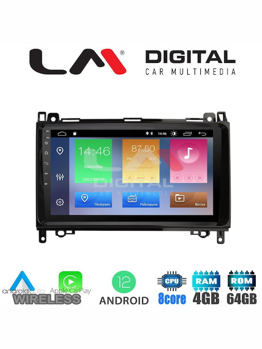 LM Digital Car Audio System for Mercedes-Benz Sprinter / Vito / Viano Alfa Romeo Spider 2004-2012 (Bluetooth/USB/AUX/WiFi/GPS/Apple-Carplay/Android-Auto) with Touch Screen 9"