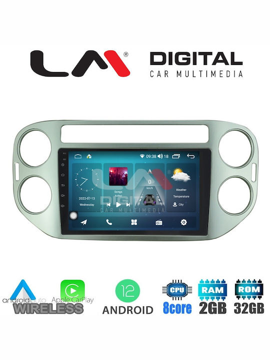 LM Digital Автомобилна Аудио Система (Блутут/USB/WiFi/GPS/Apple-Carplay/Android-Auto) с Екран 9"