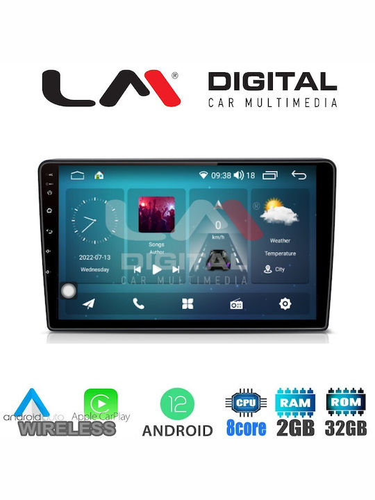LM Digital Автомобилна Аудио Система (Блутут/USB/WiFi/GPS/Apple-Carplay/Android-Auto) с Тъчскрийн 9"