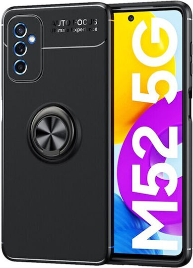 Ancus Autofocus Shockproof Umschlag Rückseite Silikon Schwarz (Galaxy M52)