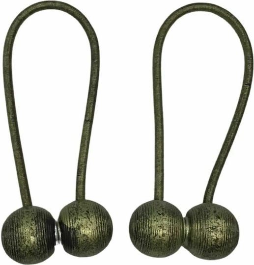 Tie-Back Magnetic made of Metal Antique With Diza 2pcs