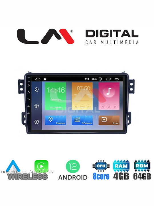 LM Digital Sistem Audio Auto pentru Opel Agila Suzuki Înălțime / Afișare 2008+ (Bluetooth/USB/WiFi/GPS/Apple-Carplay/Android-Auto) cu Ecran Tactil 9"