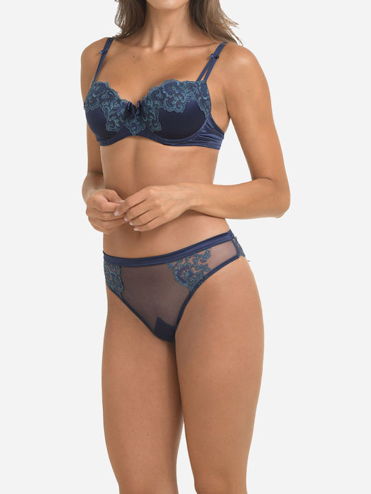 Women's Brazil with Lace Blue