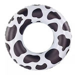 Swim Essentials Cow Print Kids' Swim Ring with Diameter 90cm. Black