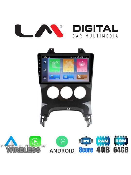 LM Digital Автомобилна Аудио Система с A/C (Блутут/USB/WiFi/GPS/Apple-Carplay/Android-Auto) с Екран 9"