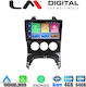 LM Digital Автомобилна Аудио Система с A/C (Блутут/USB/WiFi/GPS/Apple-Carplay/Android-Auto) с Екран 9"