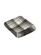 TnS Κουβέρτα Fleece Καναπέ με Κρόσσια 130x170εκ. Γκρι