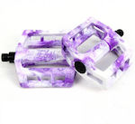 Demolition Trooper Flat Bicycle Pedals Purple