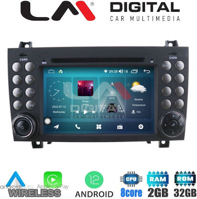 LM Digital Car-Audiosystem für Mercedes-Benz SLK remains the same in German R171 2004-2010 (Bluetooth/USB/WiFi/GPS) mit Touchscreen 9" LM R8096 GPS