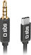 SBS USB 2.0 Cable USB-C male - 3.5mm Μαύρο 1m TECABLE35TYCK