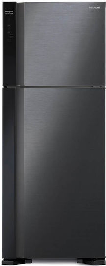 Hitachi Ψυγείο Δίπορτο 450lt Total NoFrost Υ183.5xΠ71.5xΒ74εκ. Μαύρο R-V541PRU0-1 BBK