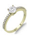 Fa Cad'oro Inel Solitar din Aur 14K