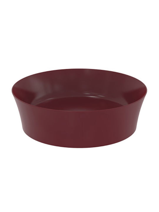 Ideal Standard Ipalyss Vessel Sink Ceramic 40x40x12cm Pomegranate