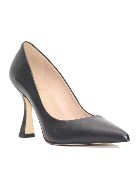Fardoulis Leather Black Heels