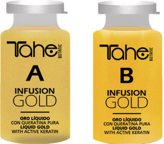 Tahe Infusion Gold Lotion Μαλλιών για Θρέψη με Κερατίνη (2x10ml)