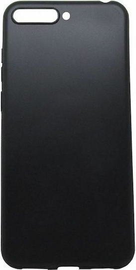 ObaStyle Matt Back Cover Silicone Black (Huawei Y6 2018, Honor 7A Play)