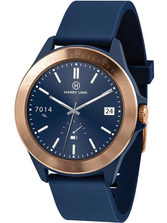 Harry Lime Aluminium 46mm Smartwatch με Παλμογράφο (Μπλε) Skroutz.gr