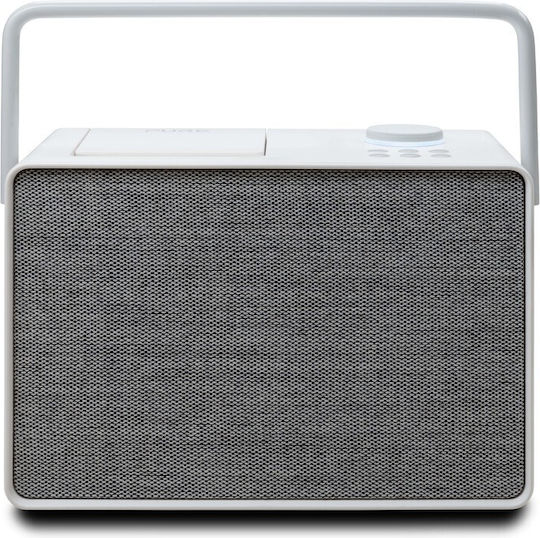 Pure Evoke Play Bluetooth Speaker 40W with Radio and Battery Life up to 12 hours Cotton White