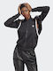 Damen Sweatshirt mit Kapuze Schwarz